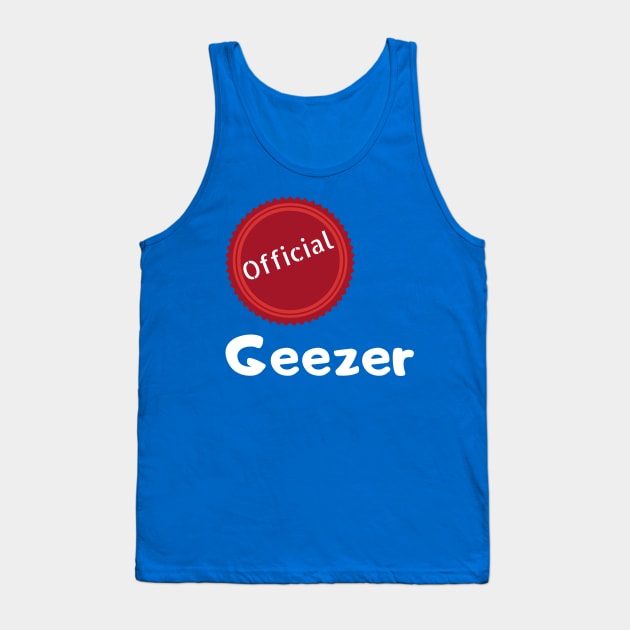 Official Geezer Tank Top by Comic Dzyns